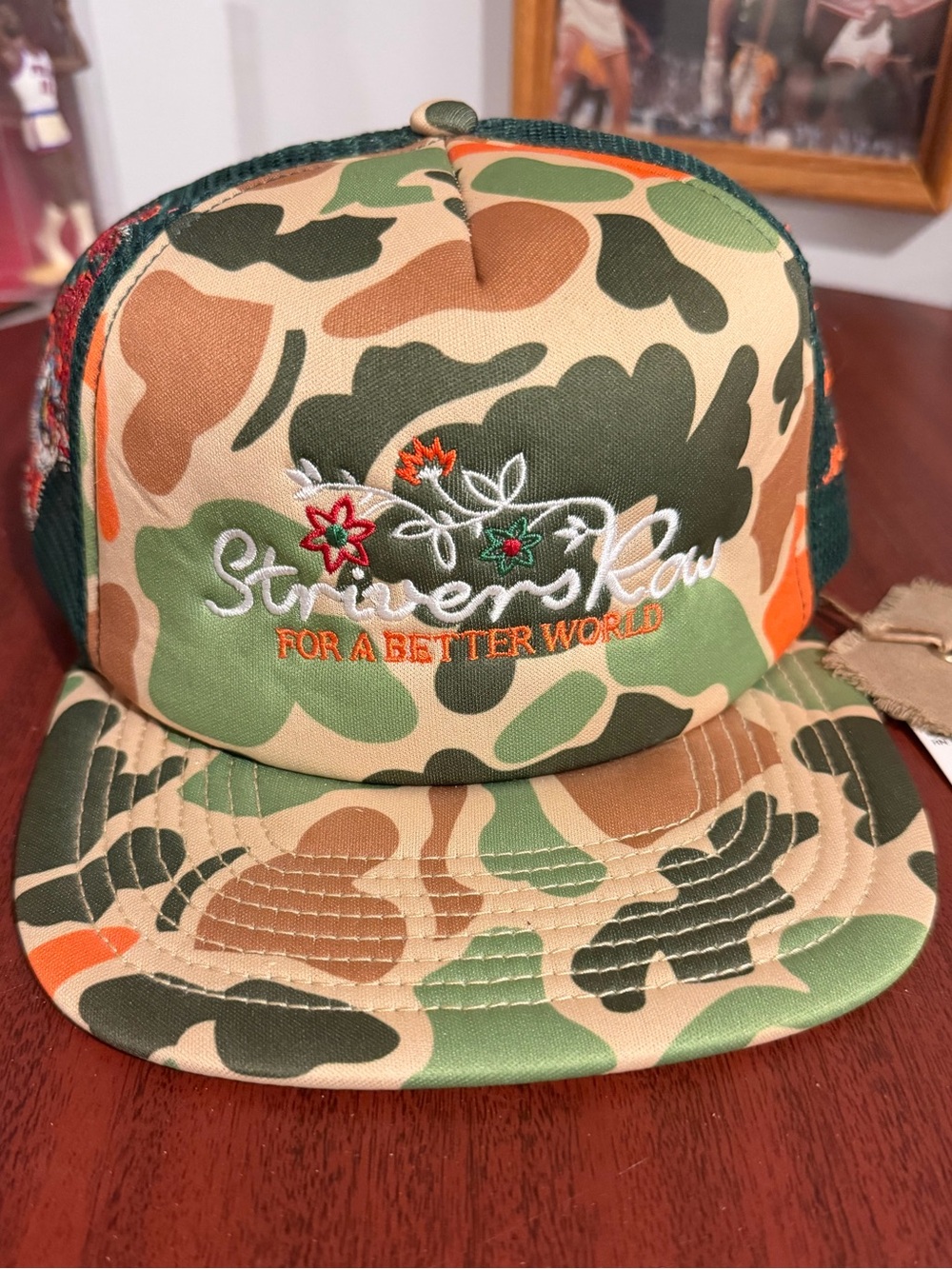 Strivers Row Camo Strap Back Trucker